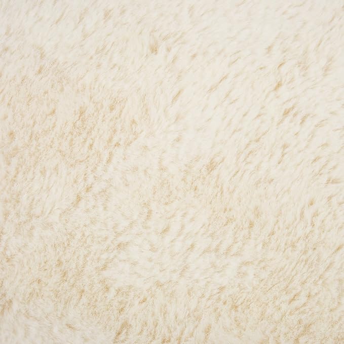 Bone Dry Faux Fur Pet Cage Liner, X-Large - 22 x 36", White