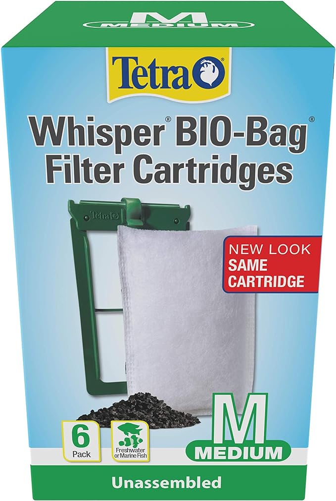 Tetra Whisper Bio-Bag Filter Cartridges for Aquariums - Ready to Use Medium