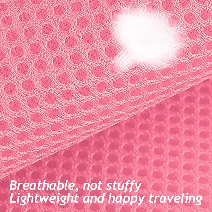 Summer cat Chest Harness and Leash, Anti-Escape Adjustable Soft mesh cat Leash and Chest Harness Set for All Types of Cats cat Vests(Size L,Pink)