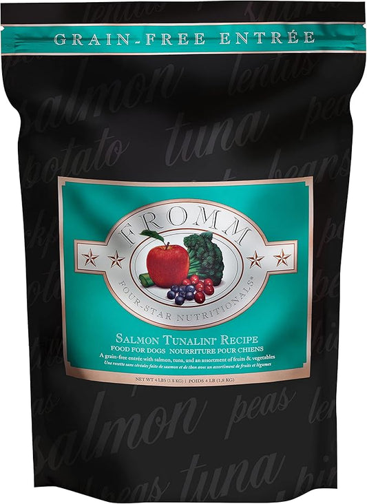 Fromm Four-Star Nutritionals Salmon Tunalini Dog Food - Premium Dry Dog Food - Salmon Recipe - 4 lb