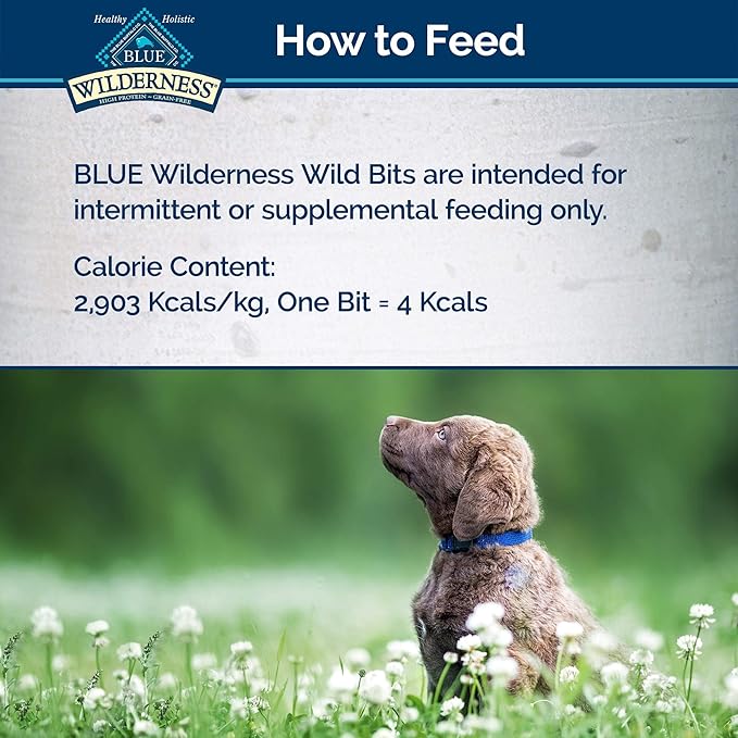 Blue Buffalo Wilderness 100% Grain-Free Wild Bits Chicken Recipe Dog Treats - 4oz Pack of 8