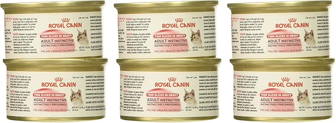 Royal Canin Adult Instinctive Thin Slices in Gravy Wet Cat Food, 3 oz can (6-pack)