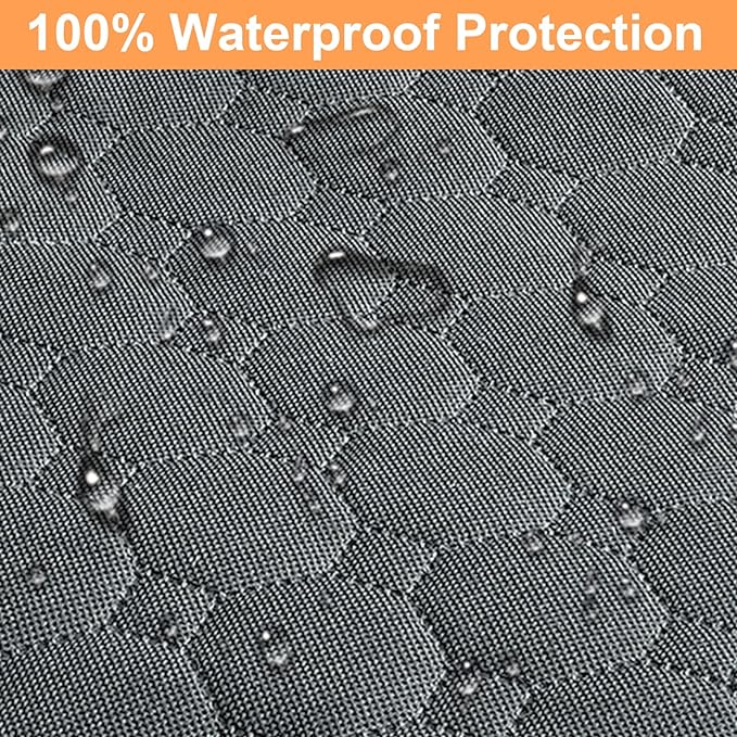 Mancro Dog Car Seat Cover for Back Seat, Waterproof for Dogs with Side Flaps, Scratchproof Dog Hammock for Car, Durable Pet Seat Cover Backseat Dog Cover Protector for Trucks SUVs