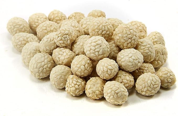 Kaytee Krunch-A-Rounds Sesame Covered Peanut Treat for Pet Rabbits, Guinea Pigs, Chinchillas, Hamsters, Gerbils, Mice and Rats, 3 oz