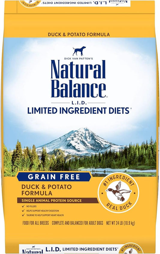 Natural Balance Limited Ingredient Diet Duck & Potato Adult Grain-Free Dry Dog Food 24-lb. Bag