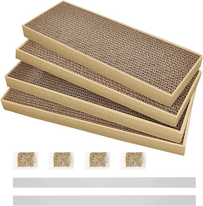 Splicing Cat Scratch Pad: Cat Scratchers for Indoor Cats, Cat Scratcher Cardboard, Cat Scratching Pad, Cat Scratching Post for Indoor Cats, Premium Scratch from Cats, Double-Sided Design