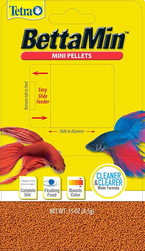 TetraBetta Floating Mini Pellets (1 Bag), 0.15 oz (77023)