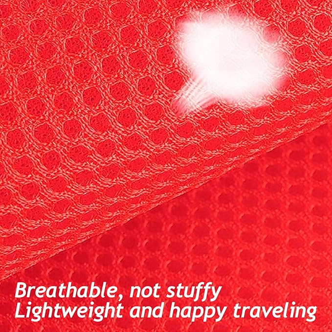 Summer cat Chest Harness and Leash, Anti-Escape Adjustable Soft mesh cat Leash and Chest Harness Set for All Types of Cats cat Vests (Size S,Red)