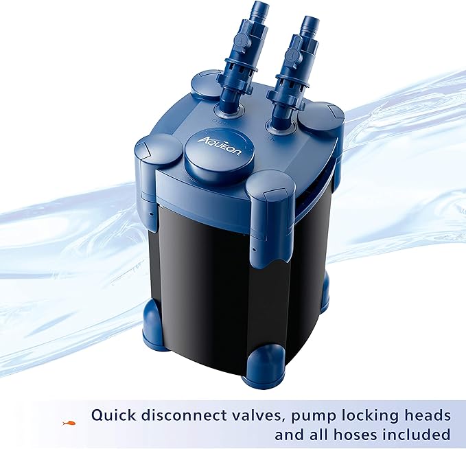 Aqueon QuietFlow Aquarium Fish Tank Canister Filter For 55-100 Gallon Aquariums