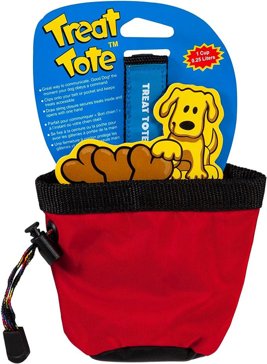 Chuckit Treat Tote Dog Treat Pouch for Puppy Training, 1 Cup Capacity, Assorted Colors