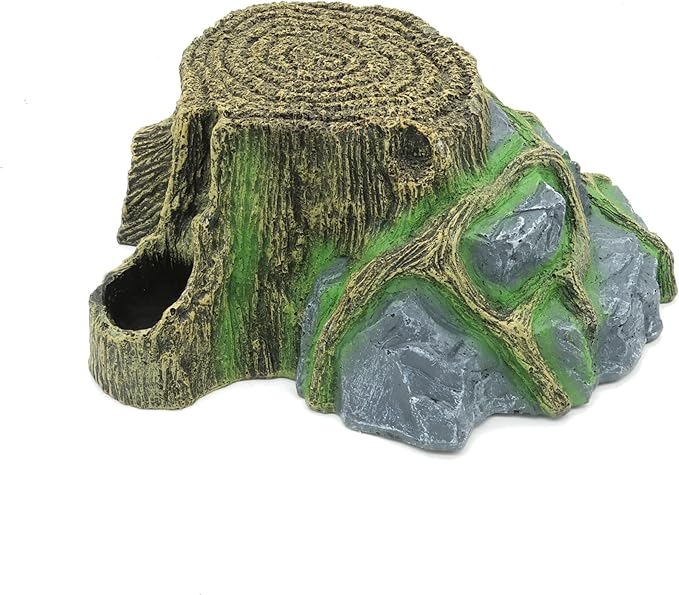 Resin Large Turtle Tank Accessories Reptile Hideouts Cave Habitat Decor for Gecko Leopard Lizards Toad