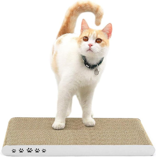 Cat Scratcher Cardboard Cat Scratch Pad with Premium Scratch Textures Design Durable Cat Scratching Pad Reversible