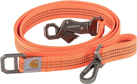 Carhartt Dog Leash, Durable Nylon Webbing Dog Leash, Hunter Orange, Small