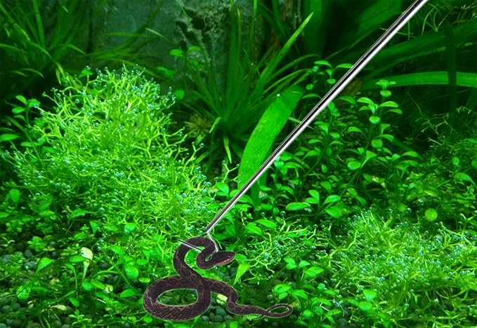 40inch Collapsible Snake Hook Sturdy Non-rotatable Stainless Steel Hook, Tool Hook，Designed with Groove, Can't Rotate, is Easier tooperate and Safer