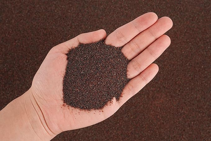 LANDEN Congo Aquascape Sand for Aquarium Landscape 2L(9lbs), Fish Tank Brown Sand, Aquarium Natural Fine Decorative Sand, Tropical Rainforest Biotope Aquariums, Depth Enhancing Sand, 0.4-0.9mm