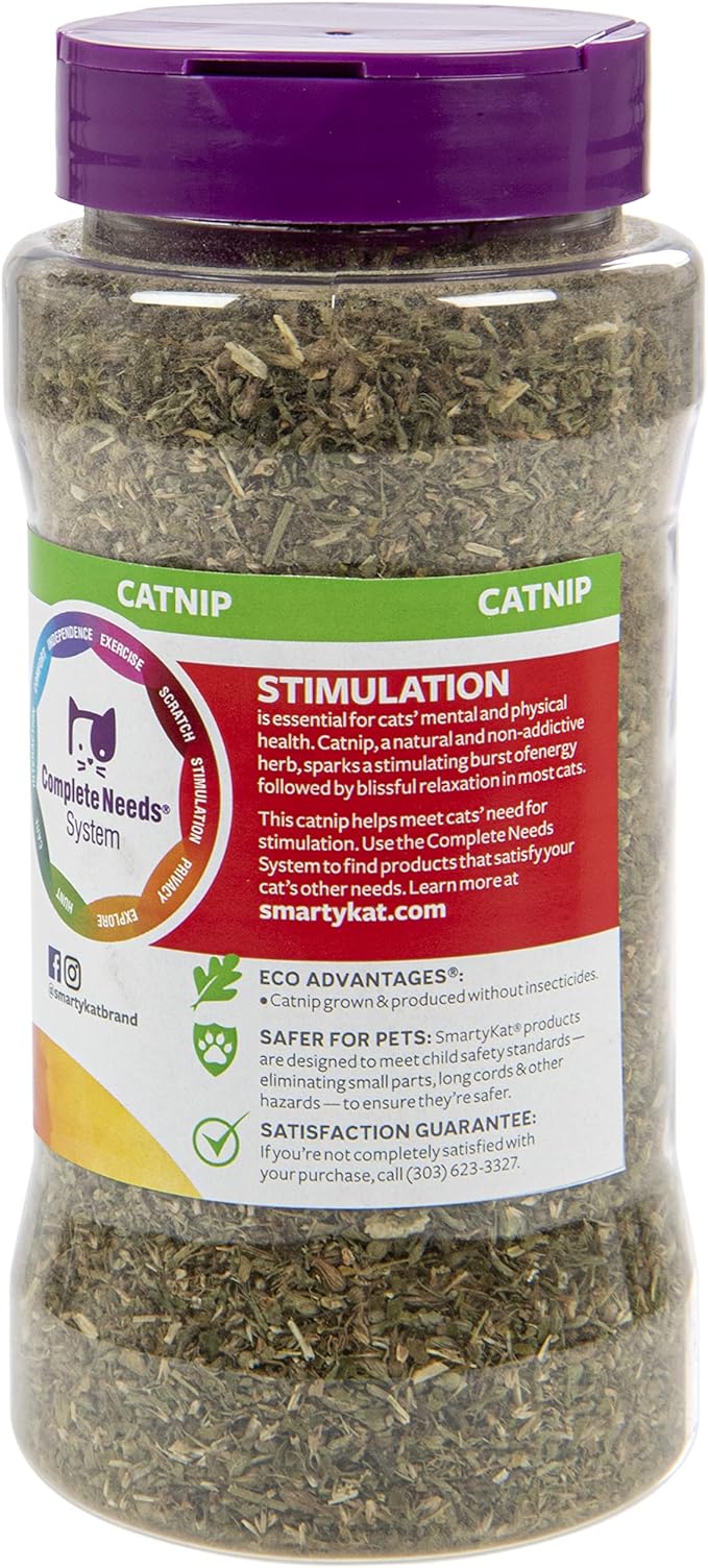 SmartyKat Catnip for Cats & Kittens, Shaker Canister - 2 Ounces