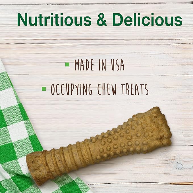Nylabone Healthy Edibles Natural Dog Chews Long Lasting Peanut Butter Flavor Treats for Dogs, X-Large/Souper (1 Count)