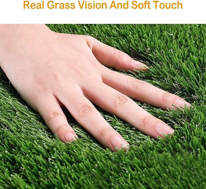 51" x 40" Lawn Grass Synthetic Turf, Fake Grass Artificial Thick Pet Mat Faux Grass for Indoor/Outdoor Landscape