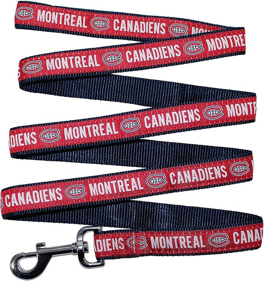 Pets First NHL Montreal Canadiens Leash for Dogs & Cats, Medium. - Walk Cute & Stylish! The Ultimate Hockey Fan Leash!, 4 ft Long x 0.62 in Width, CAN-3031-MD