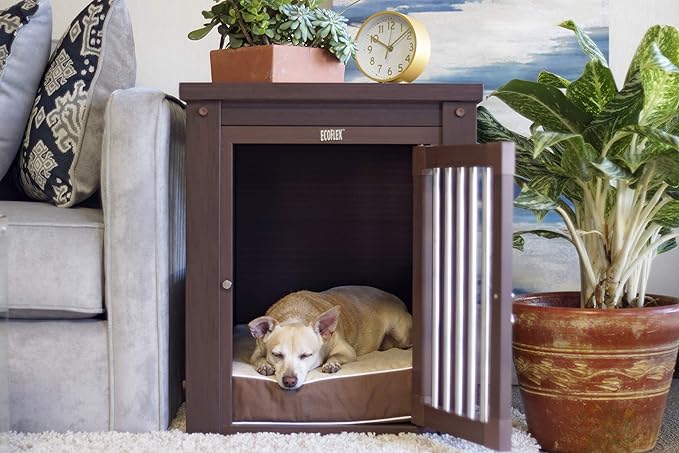 New Age Pet ecoFLEX Pet Crate/End Table, Medium, Russet