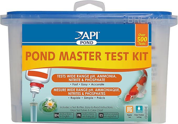 API Pond Water Test Kit (500-Test) and Pond Cleaner with Natural Bacteria and Barley