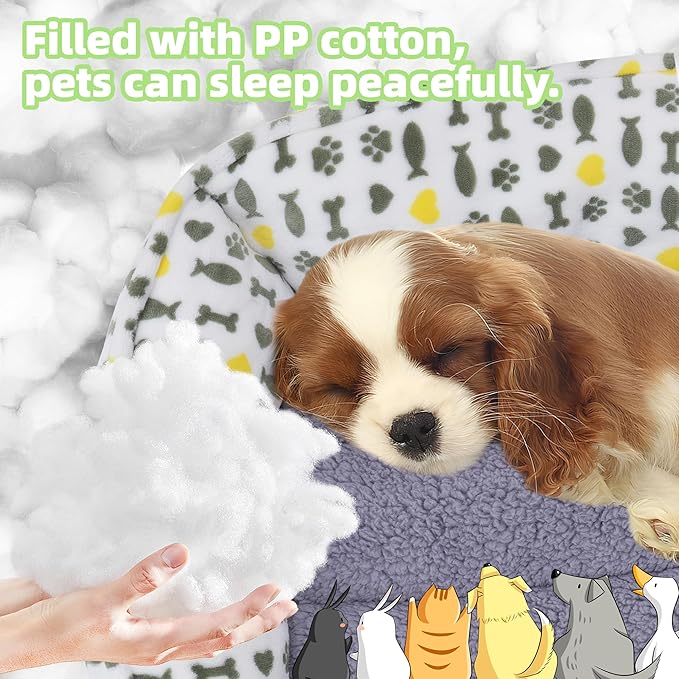 Dog Sofa Bed, Anti-Anxiety Bed for Dog, Rectangle Washable Bed with Grey Mattress, Large …