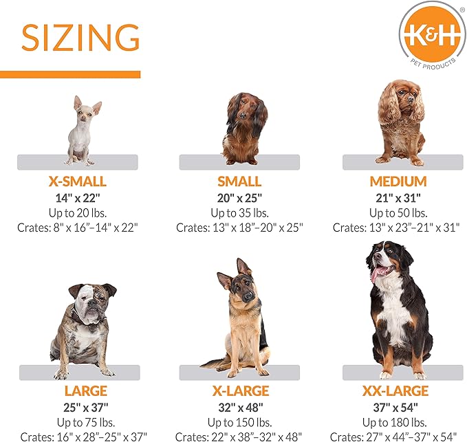 K&H Pet Products Self-Warming Crate Pad Tan Large 25 X 37 Inches