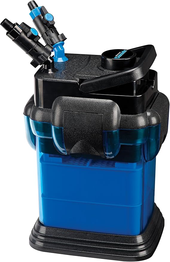 Penn-Plax Cascade All-in-One Aquarium Canister Filter – Up to 30 Gallons (115 GPH) – Cascade 500