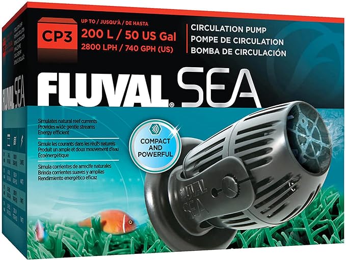 Fluval Sea CP3 Circulation Pump for Freshwater & Saltwater Aquariums, 14347