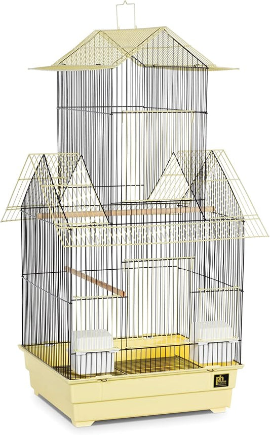 Prevue Pet Products Beijing Bird Cage, Yellow and Black