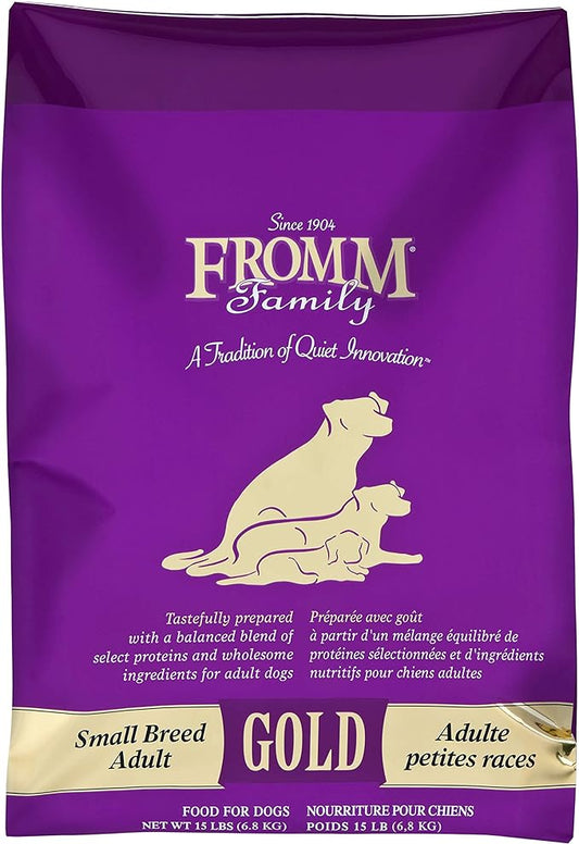 Fromm Family Foods 727531 15 Lb Gold Small Breed Adult Dog Food (1 Pack), One Size