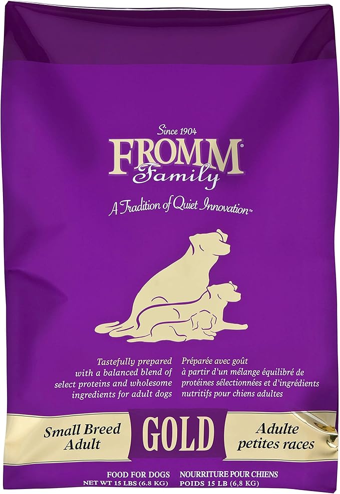 Fromm Family Foods 727531 15 Lb Gold Small Breed Adult Dog Food (1 Pack), One Size