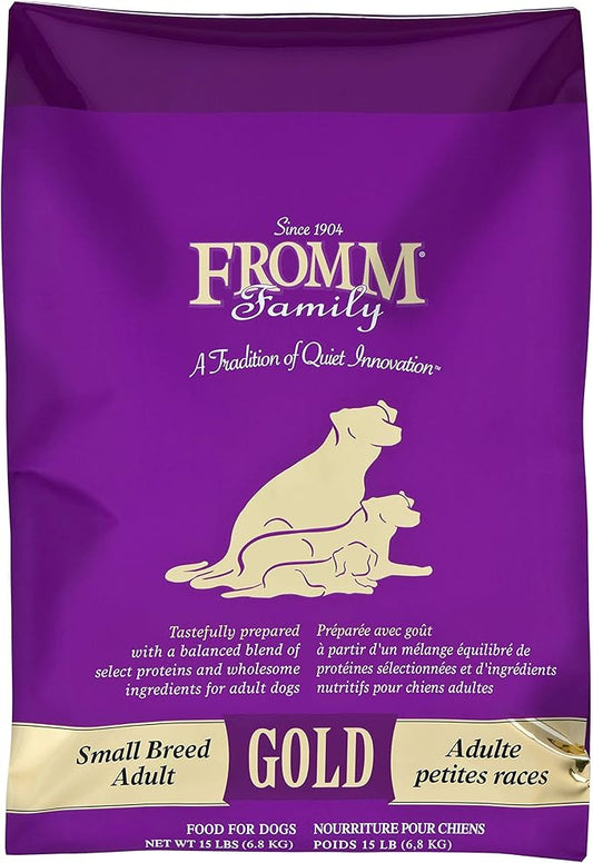 Fromm Family Foods 727531 15 Lb Gold Small Breed Adult Dog Food (1 Pack), One Size