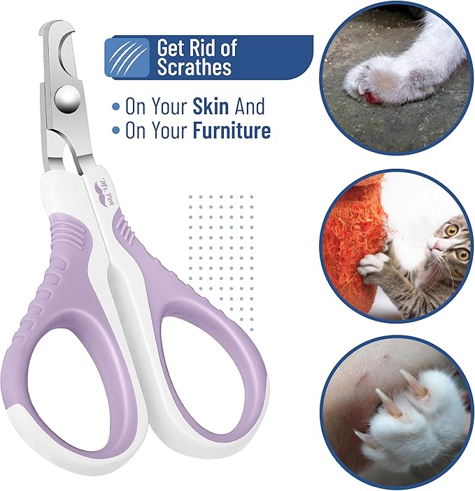 Mr. Pen- Cat Nail Clipper, Purple, Cat Nail Trimmer, Cat Nail Clippers, Cat Claw Clippers, Cat Clippers for Nails, Pet Nail Clippers, Kitten Nail Clipper, Small Dog Nail Clipper, Cat Claw Trimmer