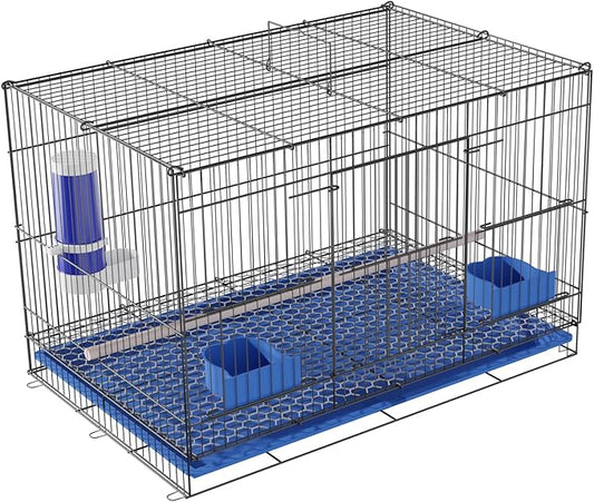 Pet Iron Bird Cage for Small Birds, Large Size 20 Inch for Parrots, Rutin Chicken, Hamster, Parakeet, Cockatiel, Lovebird, Parrotlet