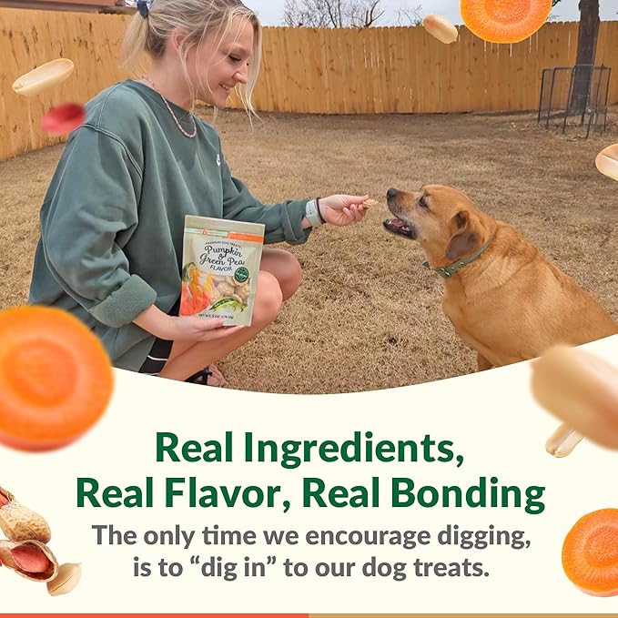 Dig Defence - Carrot and Peanut Butter Premium Dog Treats - Gourmet Healthy Dog Treats, Training Treats for Dogs