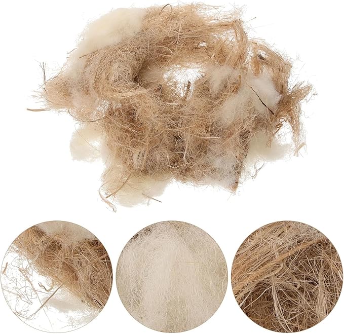 Natural Mixing Bird Nesting Materials for Bird,Bird Nesting Material for Budgie,Parrot,Finche,Canaries,Other Birds 40G/1.4oz