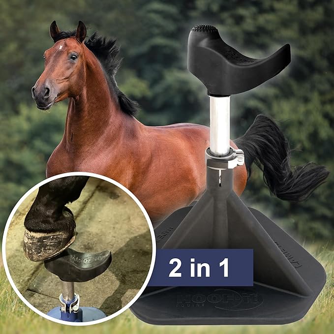 Blacksmith Farrier Horse Hoof Stand, Black