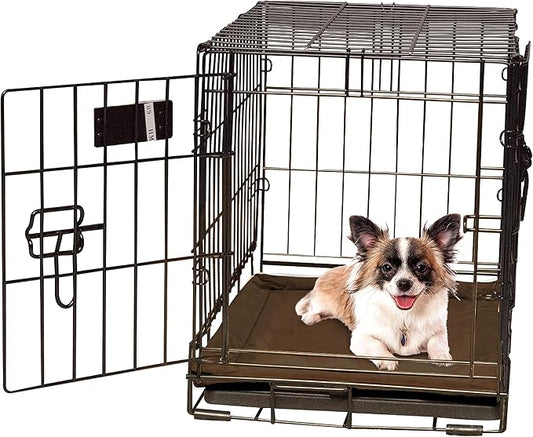 K&H Pet Products Self-Warming Crate Pad, Warming Dog Crate Bed, Machine Washable Dog Crate Mat, Mocha X-Small 14 x 22 Inches