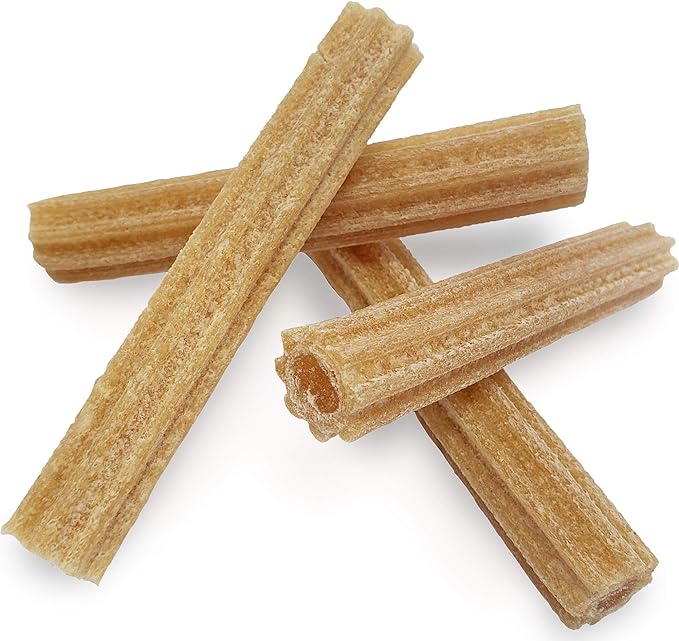 Himalayan Dog Chew Churro Yak Cheese Dog Chews, 100% Natural, Long Lasting, Gluten Free, Healthy & Safe Dog Treats, Lactose & Grain Free, Protein Rich, For All Breeds, Soft, Real Chicken Flavor, 4 oz