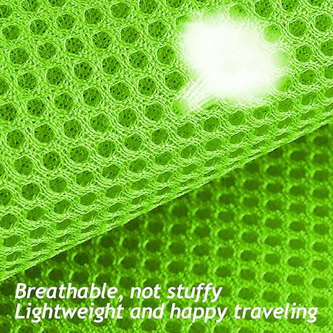 Summer cat Chest Harness and Leash, Anti-Escape Adjustable Soft mesh cat Leash and Chest Harness Set for All Types of Cats cat Vests (Size M,Green)