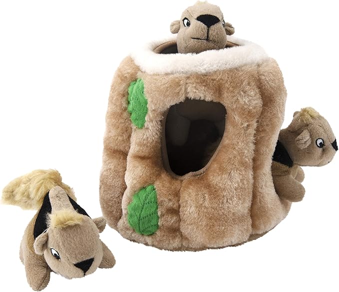 Outward Hound Hide A Squirrel Plush Dog Toy Puzzle, Medium