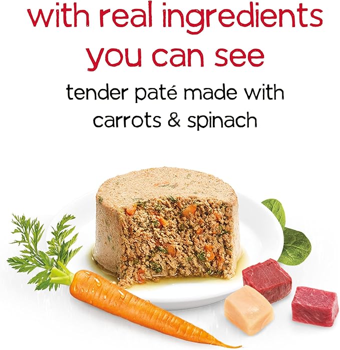 Purina Beneful Infused Pate Wet Dog Food Variety Pack, Pate With Real Lamb, Chicken or Beef Varieties - (2 Packs of 12) 3 oz. Cans