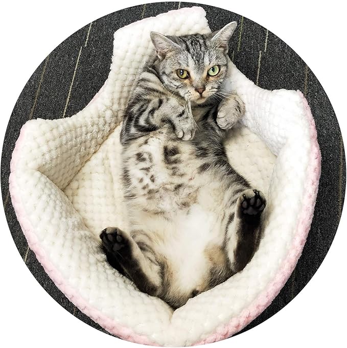 Cat Bed, Cat Self Warming Bed & Sofa, Pink