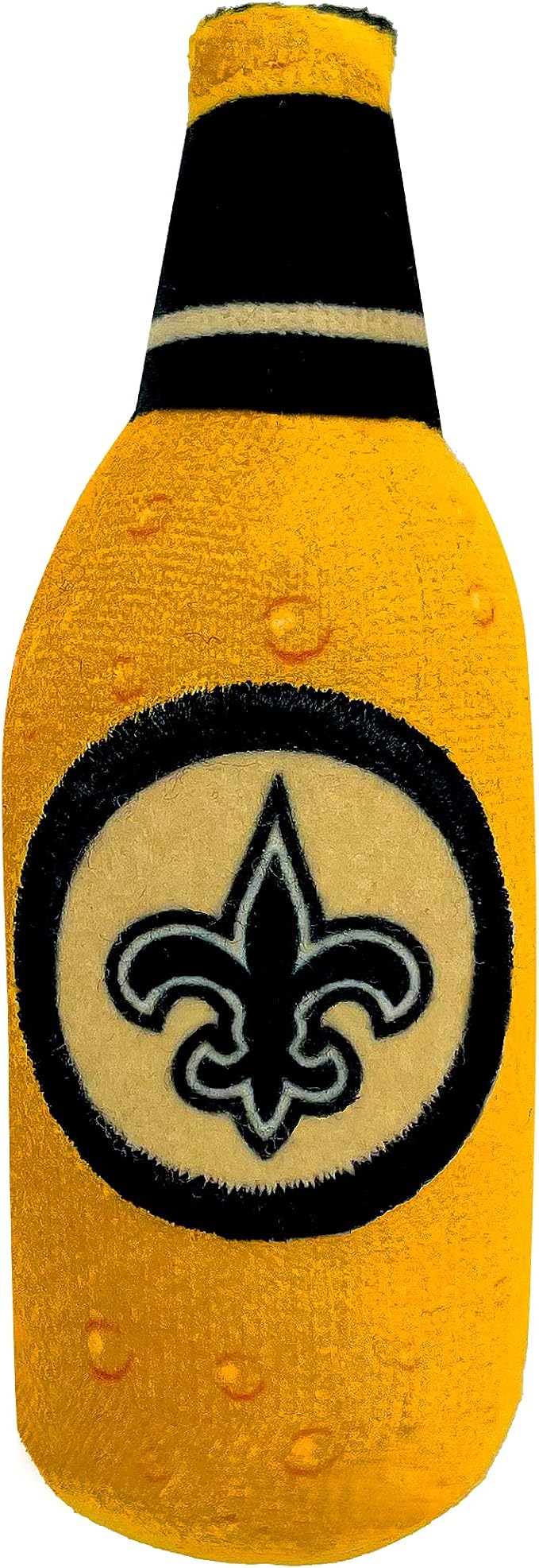 BEST PLUSH CAT TOY: NFL NEW ORLEANS SAINTS Complete Set of 3 piece Cat Toys filled with Fresh Catnip. Includes: 1 Helmet Cat Toy, 1 Football Cat Toy with Feathers & 1 Beer Bottle. Beautiful Team LOGOS