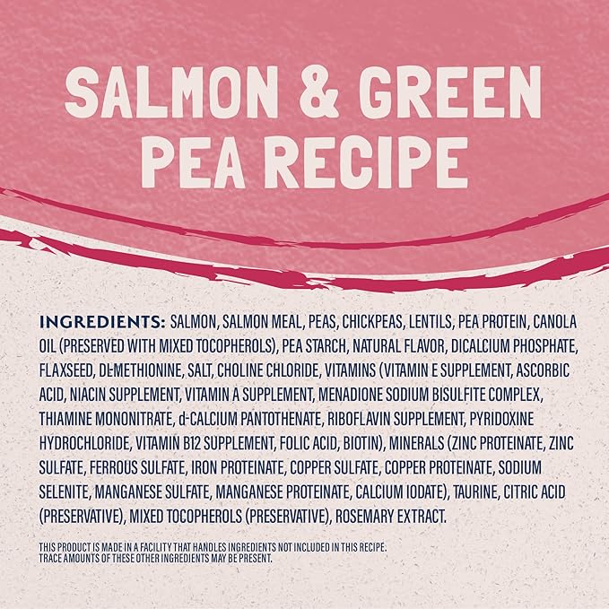 Natural Balance Limited Ingredient Adult Grain-Free Dry Cat Food, Salmon & Green Pea Recipe, 10 Pound (Pack of 1)