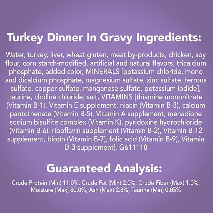 Purina Friskies Gravy Wet Cat Food, Prime Filets Turkey Dinner - (Pack of 24) 5.5 oz. Cans