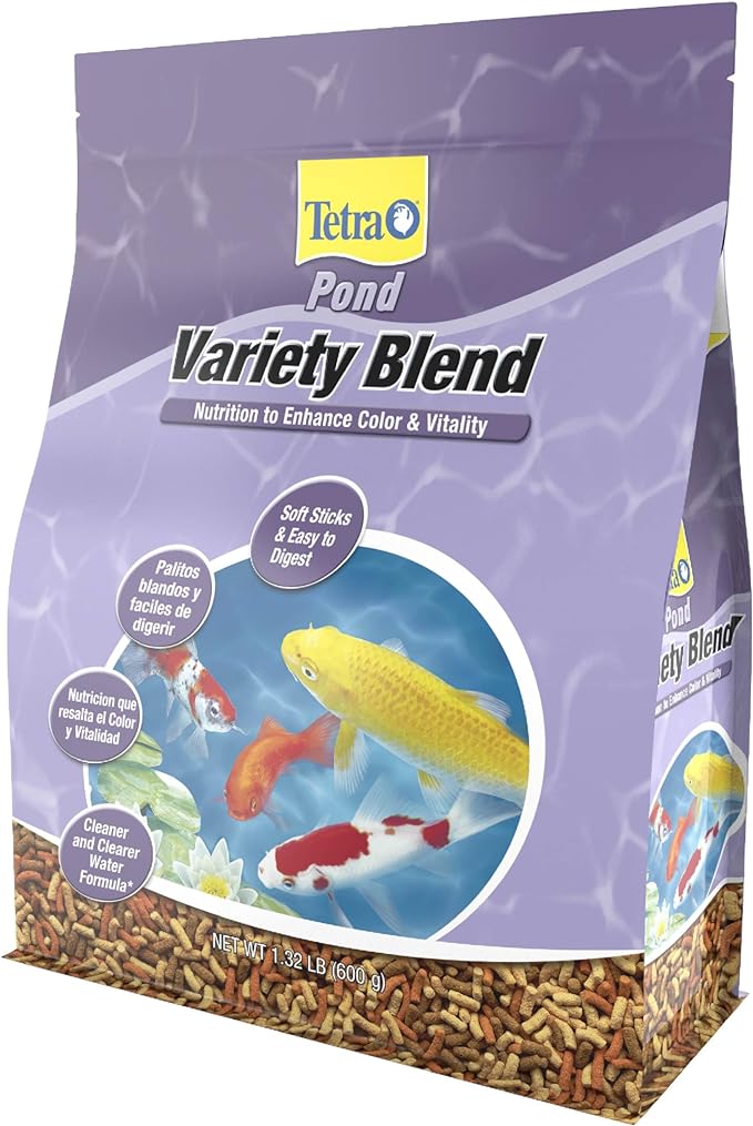 TetraPond Variety Blend Fish Food to Enhance Color and Vitality