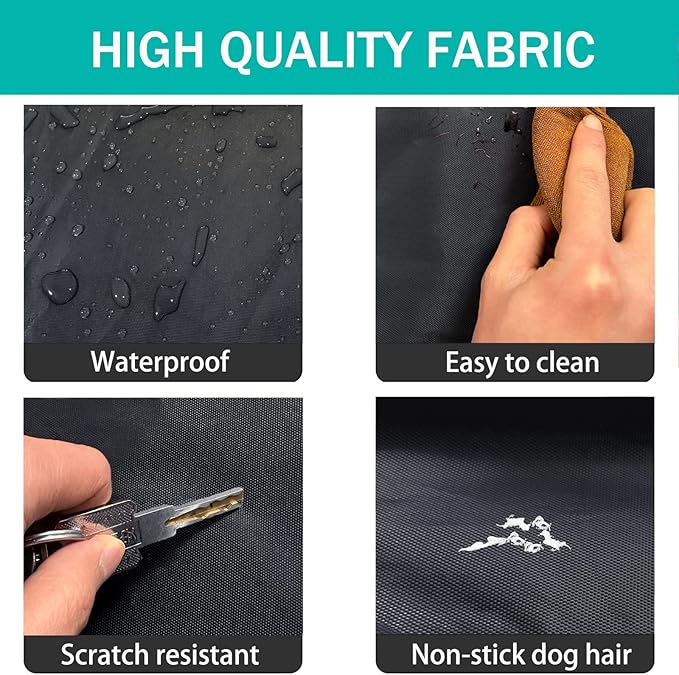 Dog Bed Cover 30Lx20Wx4H Inch.Waterproof Heavy Duty Durable Oxford Dog Bed Replacement Covers with Zipper.Washable Removable Pet Bed Mattress Protector Cover.Black,Cover Only.