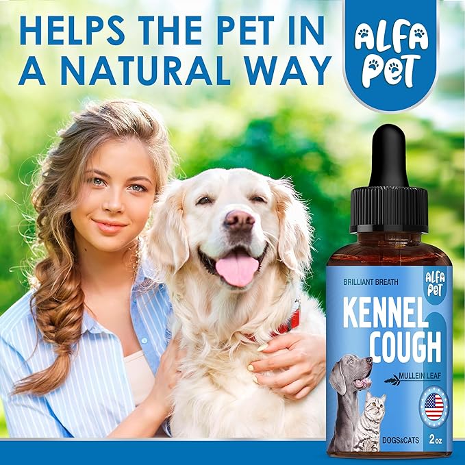 Dog Cough - Kennel Cough - Dog Allergy Relief - Supplements for Dogs & Cats Health - Allergy Relief Immune Supplement for Dogs - for Dry, Wet & Barkly